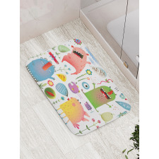 Imaginary Creatures Fun Bath Mat