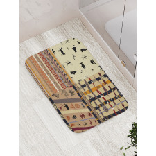 Primitive Native Animals Bath Mat