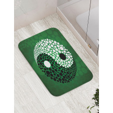 Ying Yang Green Harmony Bath Mat