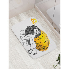 Zodiac Leo Art Bath Mat