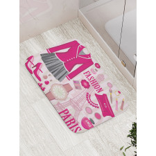 Fashion in Paris Dresses Bath Mat