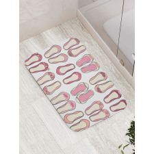 Ballerina Ballet Shoes Bath Mat