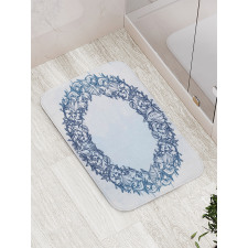 Floral Circle Bath Mat