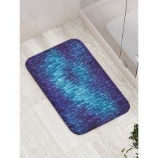 Cosmic Rain Effect Vivid Bath Mat