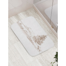 Vintage Classic Xmas Bath Mat