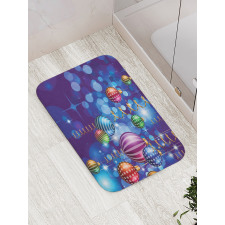 Happy New Year Party Bath Mat