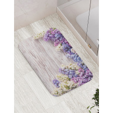 Lilac Flowers Bouquet Bath Mat