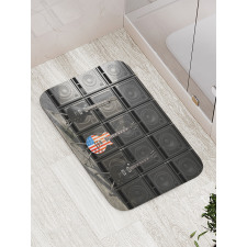 Digital Rock Guitar Bath Mat