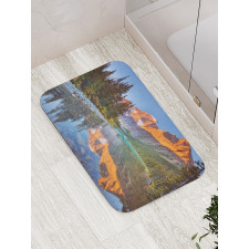 Canadian Mountains Bath Mat