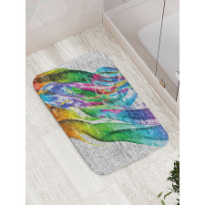 Colorful Retro Bath Mat