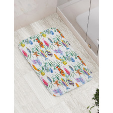 Watercolor Underwater Bath Mat