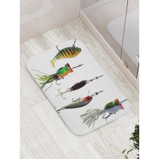 Fishing Baits Hobby Leisure Bath Mat