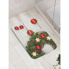 Ornament and Pine Bath Mat