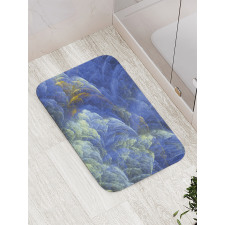 Trippy Blurry Shapes Bath Mat