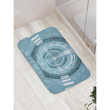 Cosmos Ufo Lands Bath Mat