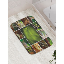 Stone Herbal Botanic Plant Bath Mat