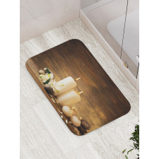 Valetines Day Flowers Bath Mat