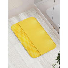 Yellow Lemon Chess Bath Mat