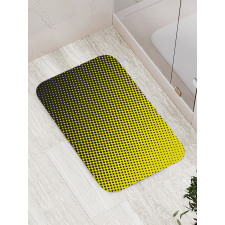 Yellow Themed with Dots Bath Mat