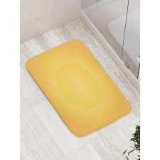 Modern Sunshine Circle Bath Mat