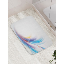 Rainbow Inspired Waves Bath Mat