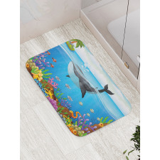 Whale in Ocean Planet Bath Mat