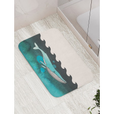 Whale near Palm Island Bath Mat