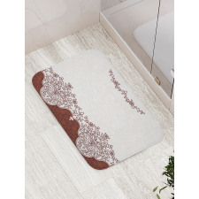 Floral Persian Design Bath Mat