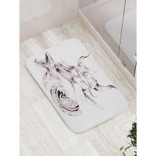 Wise Old Viking Warrior Bath Mat