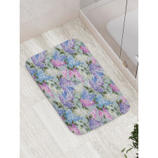 Floral Garden and Leaf Bath Mat