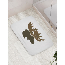 Canadian Deer Head Bath Mat