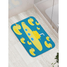 Yellow Submarine Bath Mat