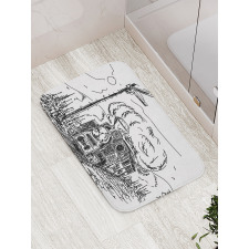 Railroad Drawing Bath Mat