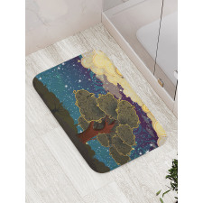 Vİbrant Starry Night Bath Mat