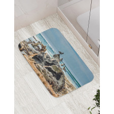 Driftwood Shore Seagull Bath Mat