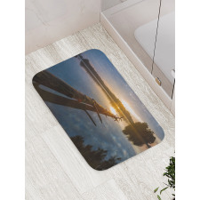 Lake in Poland Sunny Day Bath Mat