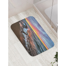 Sunset Horizon Lake Bath Mat