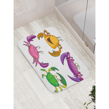 Funny Crabs Pattern Bath Mat