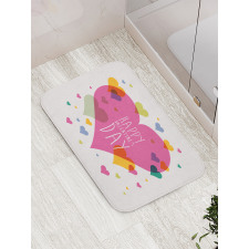 Words Love Romance Bath Mat