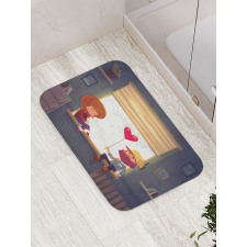 Love Romantic Couple Bath Mat