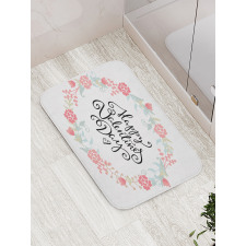 Buds Roses Tulip Bath Mat