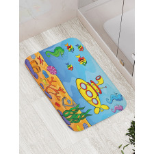 Submarine Seahorse Bath Mat