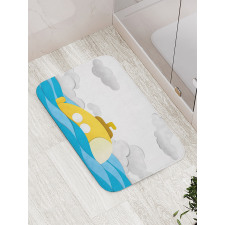 Wavy Sea Sky Bath Mat