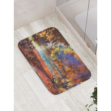 Painting Nature Pond Bath Mat