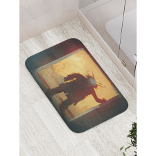 Rabbit Acrylic Print Bath Mat