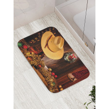 Farmhouse Christmas Bath Mat