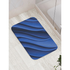 Digital Ocean Waves Bath Mat