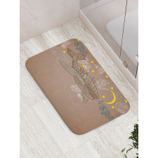 Steampuck Whale on Air Bath Mat