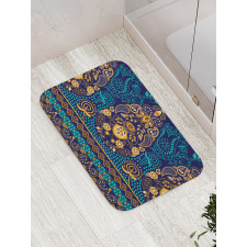 Flowers and Dot Bath Mat