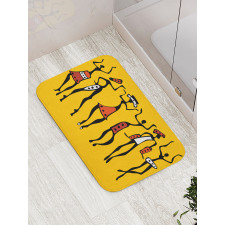 Sketchy Graphical Dancer Bath Mat